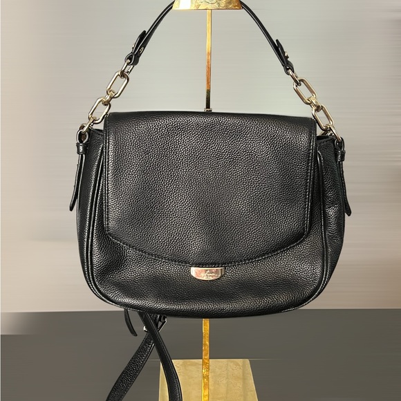 Kate Spade Shoulder Crossbody Black Pebbled Leather Bag - Picture 7 of 13